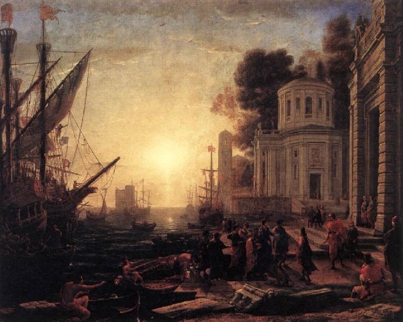 Claude Lorrain The Disembarkation of Cleopatra at Tarsus dfg Germany oil painting art